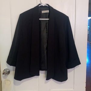 Kasper Black 3/4 Sleeve Blazer